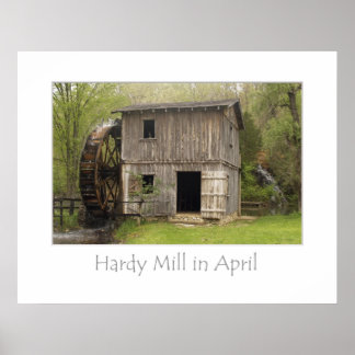 Hardy Mill in April Poster