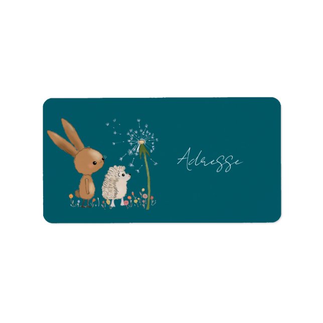 Hare and Hedgehog Label (Front)
