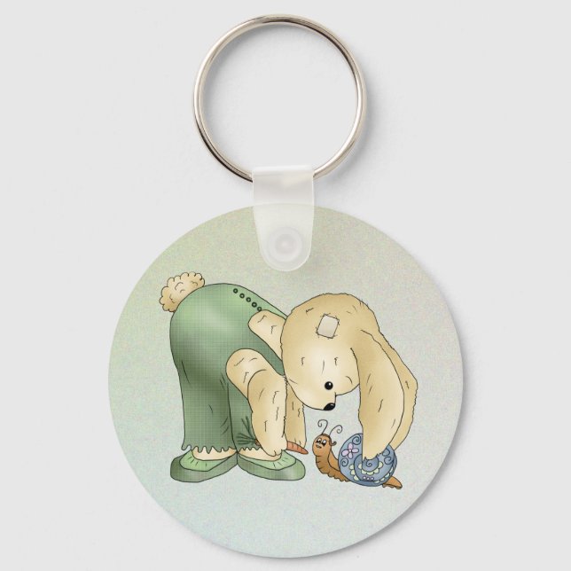 Hare and snail key ring (Front)