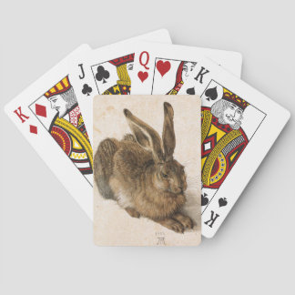 Hare by Albrecht Dürer with Original Signature Playing Cards