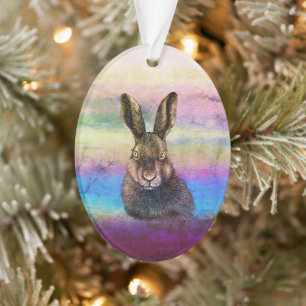 Hare drawing  ornament