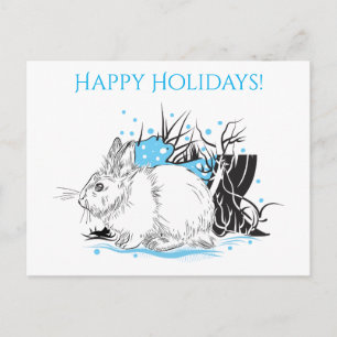 Hare Holiday Postcard