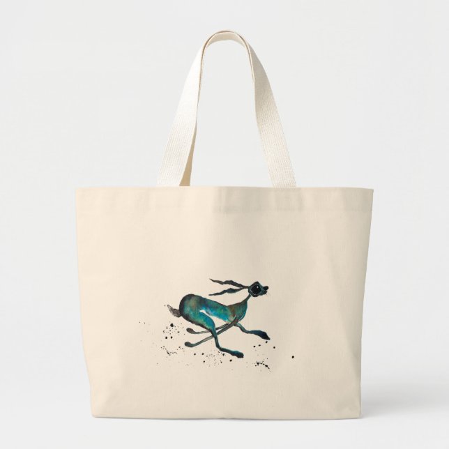 HARE IN A HURRY! LARGE TOTE BAG (Front)