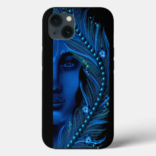Hare Krishna art - Divine beautiful Krishna blue iPhone 13 Case