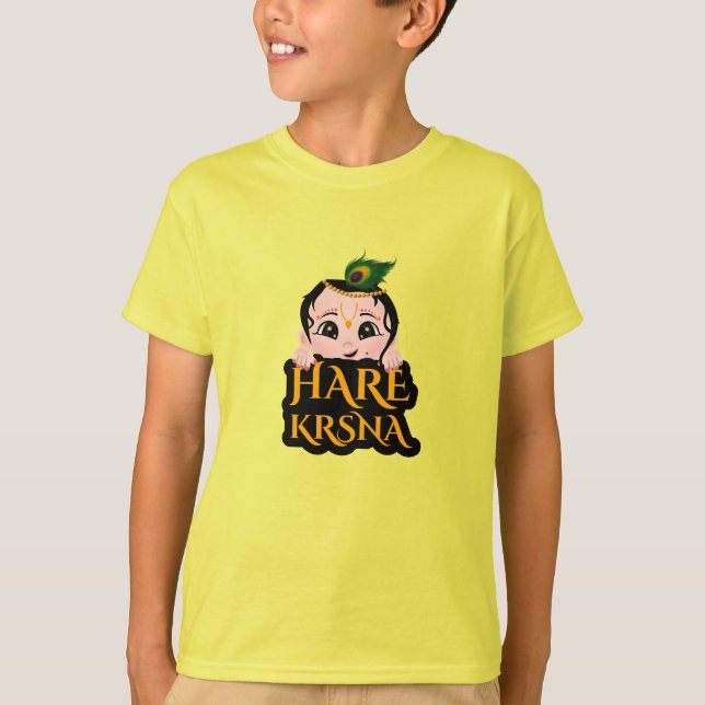Hare Krishna Radha india - Krishna art T-Shirt (Front)