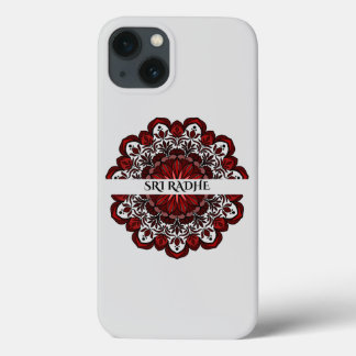 Hare Krishna - Sri Radhe - Radha Krishna flowers iPhone 13 Case