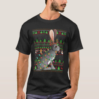 Hare Lover Family Matching Ugly Hare Christmas T-Shirt