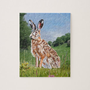 Hare painting jigsaw puzzle