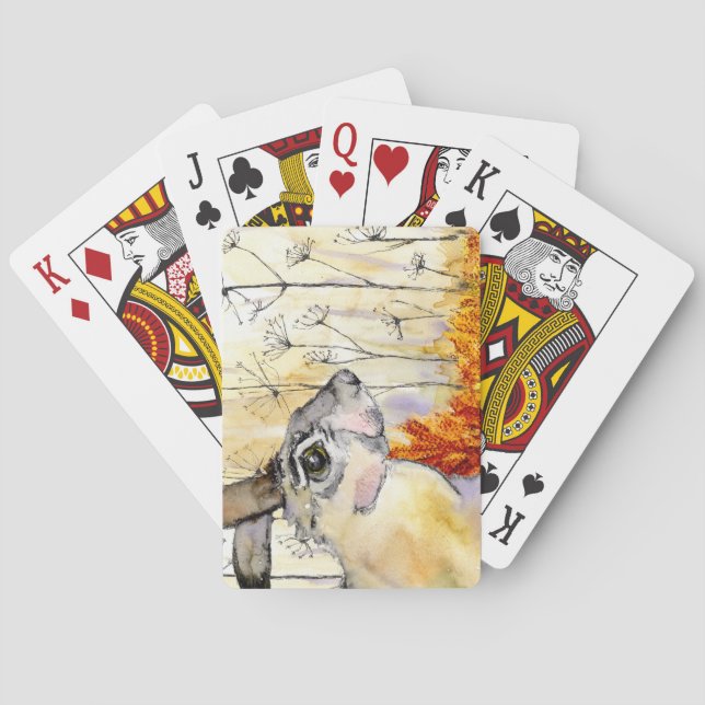 Hare playing cards (a389) (Back)