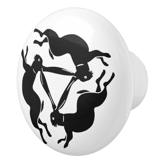 Hare/Rabbit Ceramic Knob (Right)