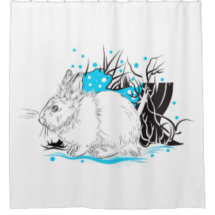 Hare Shower Curtain
