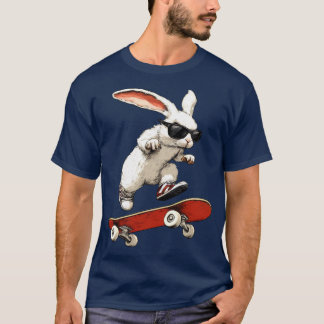 Hare skater - Skateboarding Rabbit T-Shirt