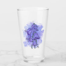 Harebell Flower Glass Cup