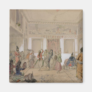 Harem Feast, Tehran (pencil & w/c on paper) Magnet