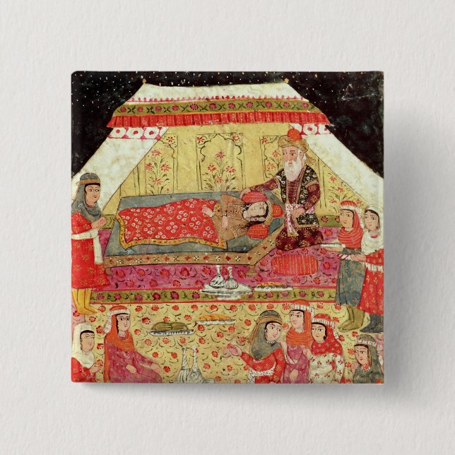 Harem Scene 15 Cm Square Badge (Front)