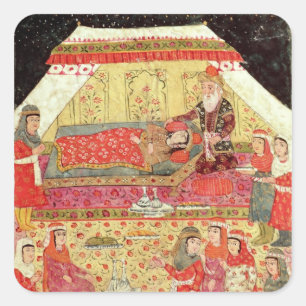 Harem Scene Square Sticker