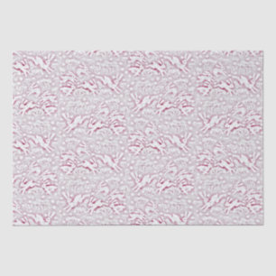Hares Field Bunnies Cute Rabbits Pattern White Red Tissue Paper