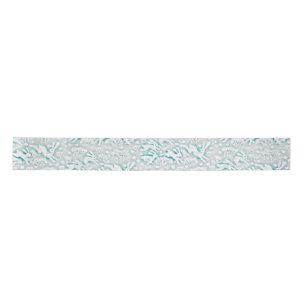 Hares Snow Field Bunnies Rabbits Winter Pattern Satin Ribbon