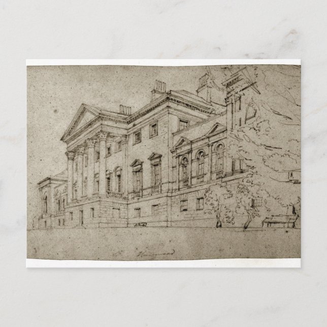 Harewood House, Yorkshire, c.1798 (graphite on tex Postcard (Front)