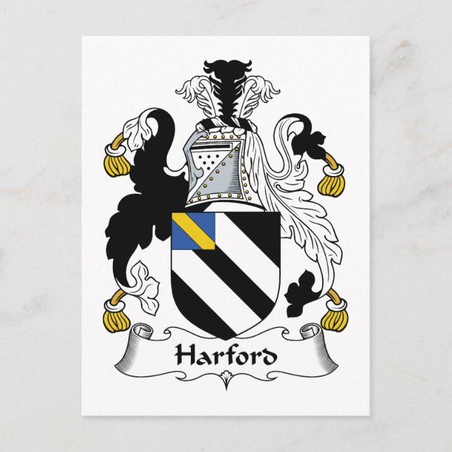 Harford Family Crest Postcard (Front)