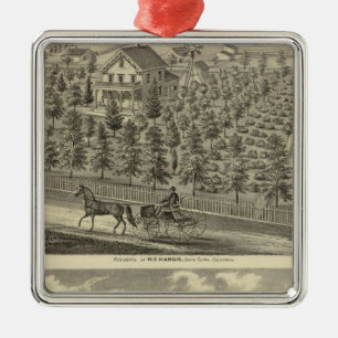 Hargis, Cheney residences Metal Tree Decoration