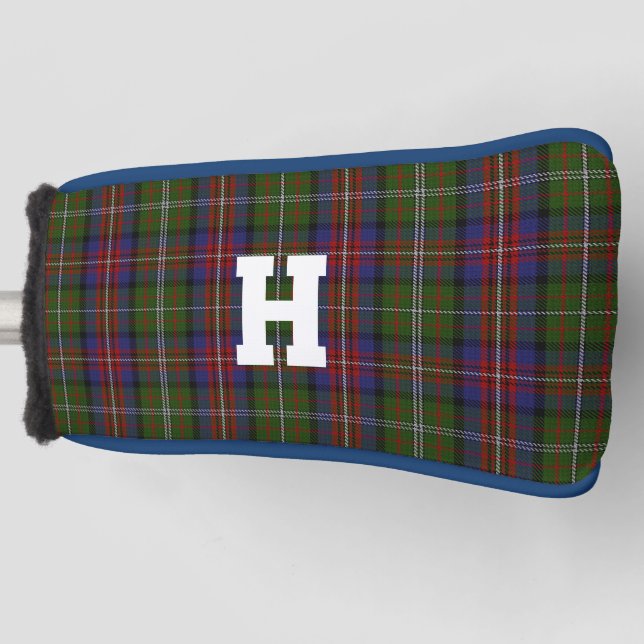 Hargis Tartan Plaid Monogrammed Putter Cover (Front)