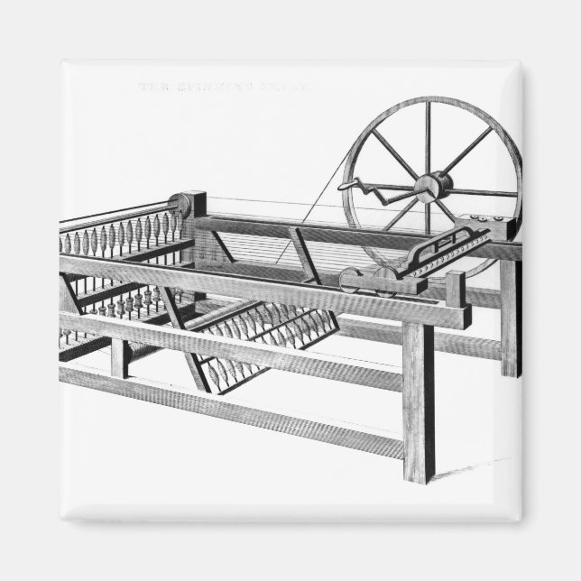 Hargreaves's Spinning Jenny, engraved by Magnet (Front)