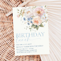 Hargrove Blue Floral Birthday Lunch