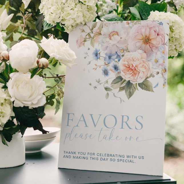 Hargrove Blue Floral Favours Sign (Creator Uploaded)