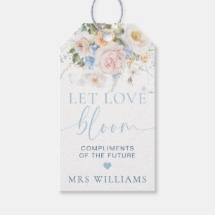 Hargrove Blue Floral Let Love Bloom Favour Gift Ta Gift Tags