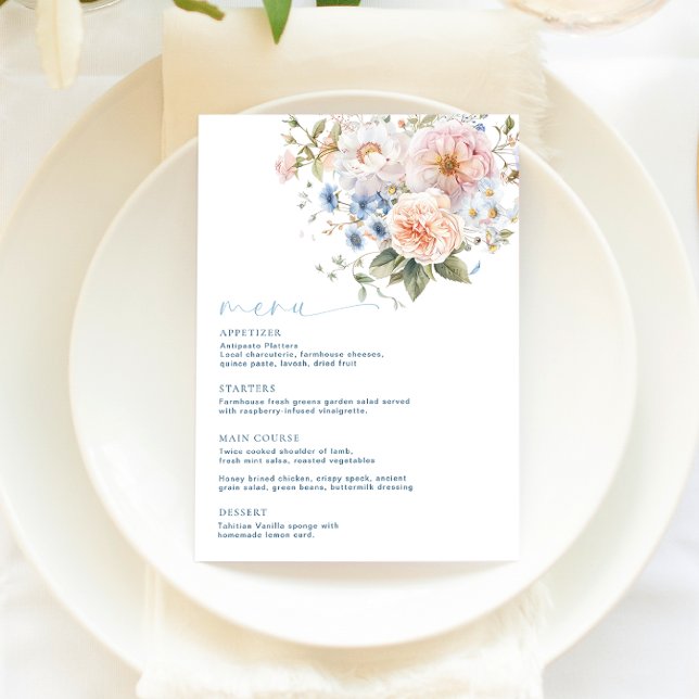 Hargrove Blue Floral Menu (Creator Uploaded)