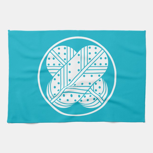 Harima asano hawk feathers tea towel (Horizontal)