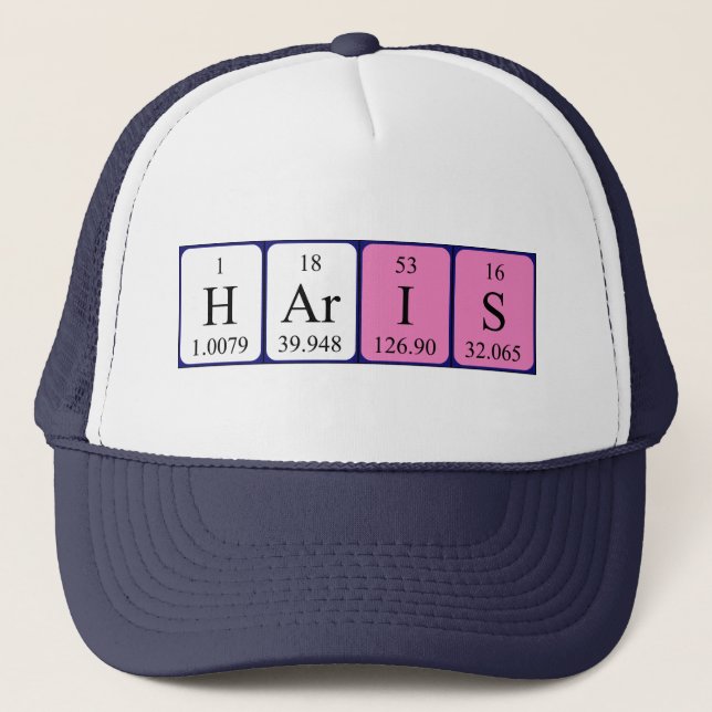 Haris periodic table name hat (Front)