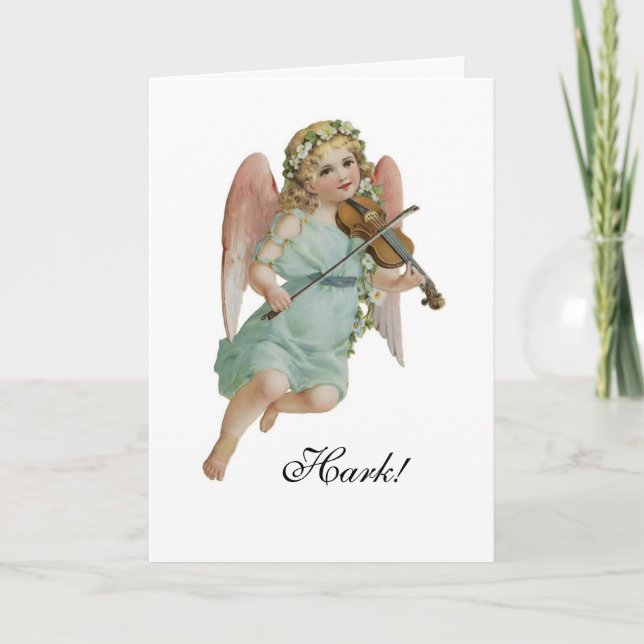 Hark! Angel Christmas Card (Front)