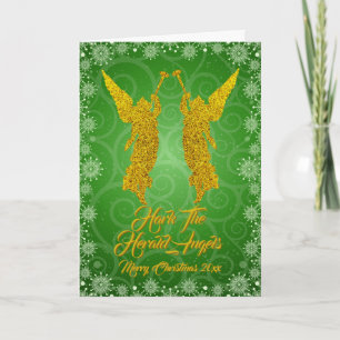 Hark The Herald Angels Merry Christmas 20xx Card