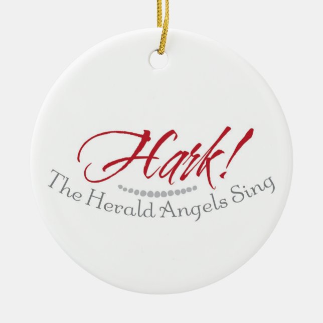Hark the Herald Angels Sing Ornament (Front)