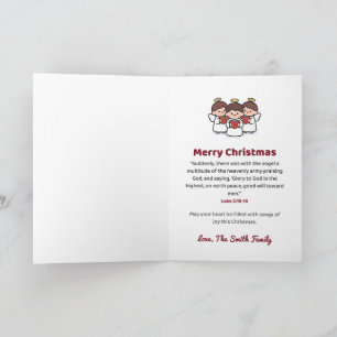 Hark the Herald Angels Sing Personalised Angels Card