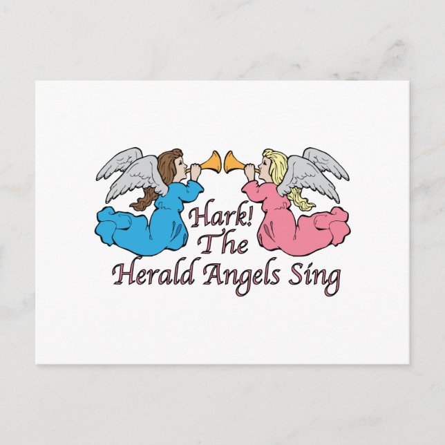 Hark! The Herald Angels Sing Postcard (Front)
