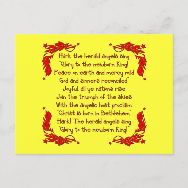 Hark the herald Angels sing... Postcard (Front)