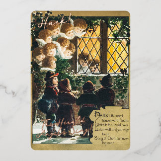 Hark! The Herald Angels Sing Vintage Greeting