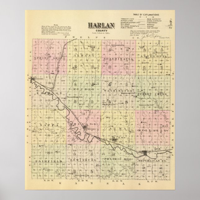 Harlan County, Nebraska Poster (Front)