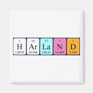 Harland periodic table name magnet