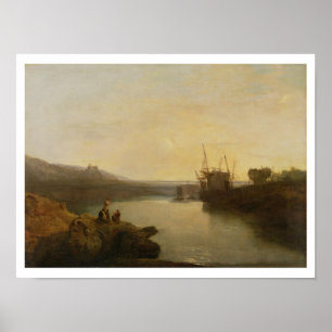 Harlech Castle, from Twgwyn Ferry, Summer's Evenin Poster