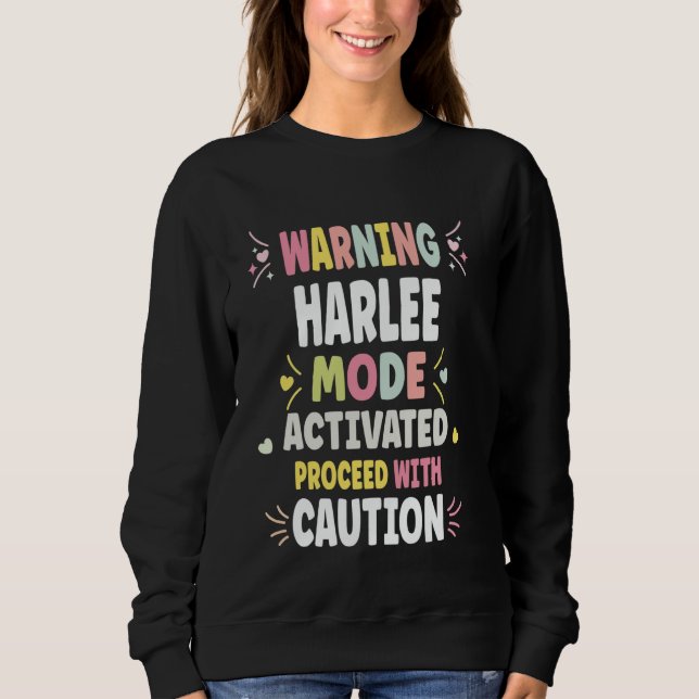 HARLEE Personalised Women's Gift Custom HARLEE Sweatshirt (Front)