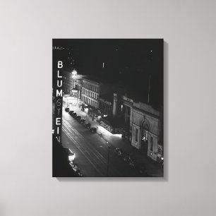 Harlem at Night, 1941 Canvas Print