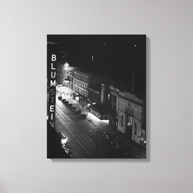 Harlem at Night, 1941 Canvas Print (Front)