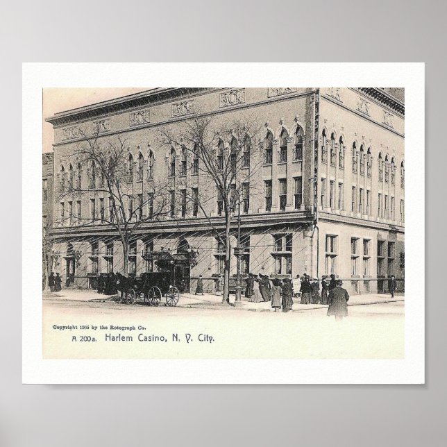 Harlem Casino, New York City, Vintage Poster (Front)