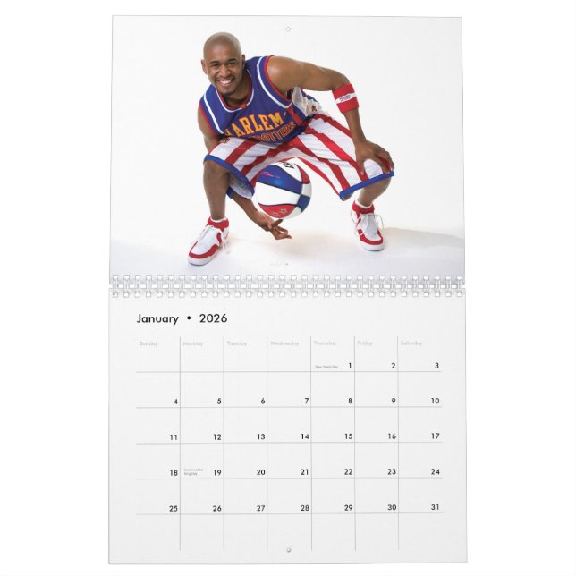 Harlem GlobeTrotters Calendar (Jan 2026)