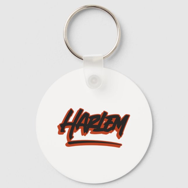 Harlem Graffiti Style   Key Ring (Front)