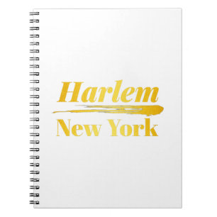 Harlem New York Gold Notebook